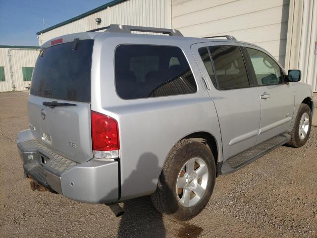 5N1AA08B96N722940 - 2006 NISSAN ARMADA SE SILVER photo 4