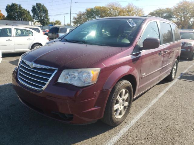 2A8HR54PX8R821517 - 2008 CHRYSLER TOWN & COU 栗色 照片 2