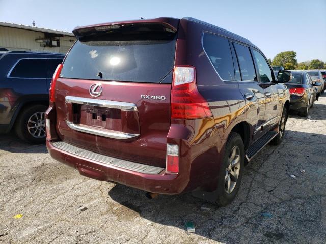 JTJJM7FX6D5055936 - 2013 LEXUS GX 460 PRE BURGUNDY photo 4