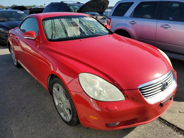 JTHFN48Y220025853 - 2002 LEXUS SC 430 RED photo 1