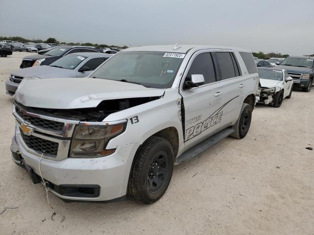 1GNLCDEC8HR293577 - 2017 CHEVROLET TAHOE POLI SILVER photo 2