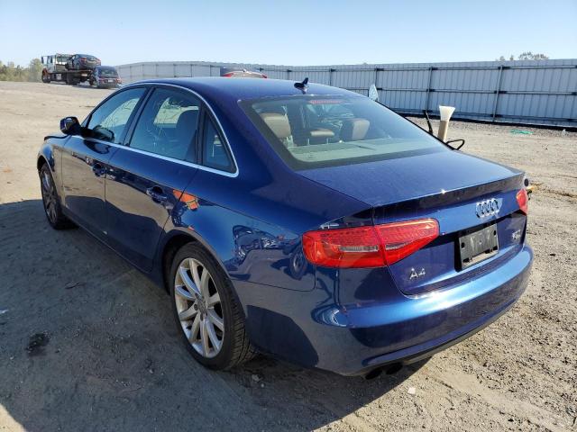 WAUFFAFL8DN047427 - 2013 AUDI A4 BLUE photo 3