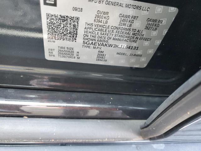 5GAEVAKW3KJ164131 - 2019 BUICK ENCLAVE ES BLACK photo 10