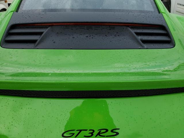 WP0AF2A95KS164993 - 2019 PORSCHE 911 GT3 RS GREEN photo 7