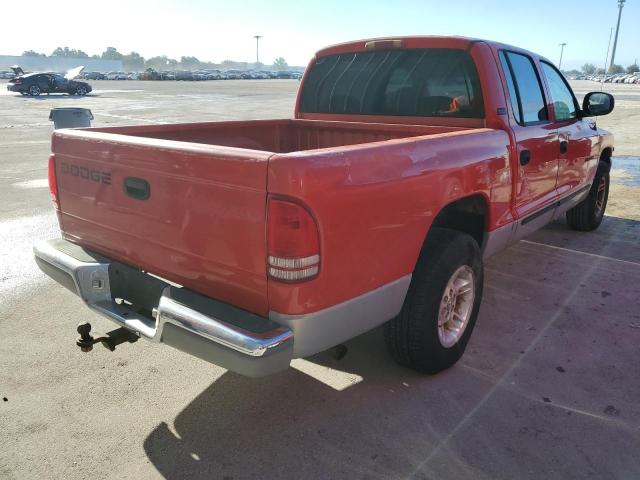 1B7GL2AN0YS662768 - 2000 DODGE DAKOTA QUA TWO TONE photo 4