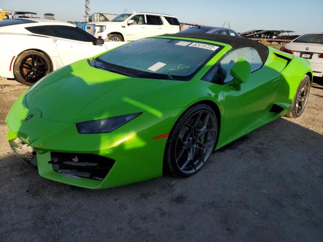 ZHWUR2ZF7HLA08210 - 2017 LAMBORGHINI HURACAN GREEN photo 2