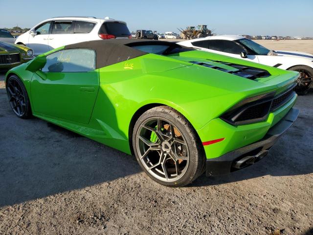 ZHWUR2ZF7HLA08210 - 2017 LAMBORGHINI HURACAN GREEN photo 3