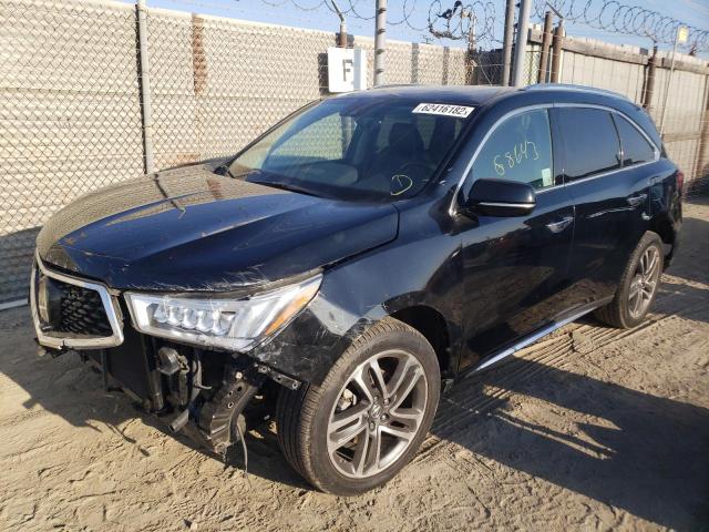 5FRYD3H85HB005936 - 2017 ACURA MDX ADVANC BLACK photo 2