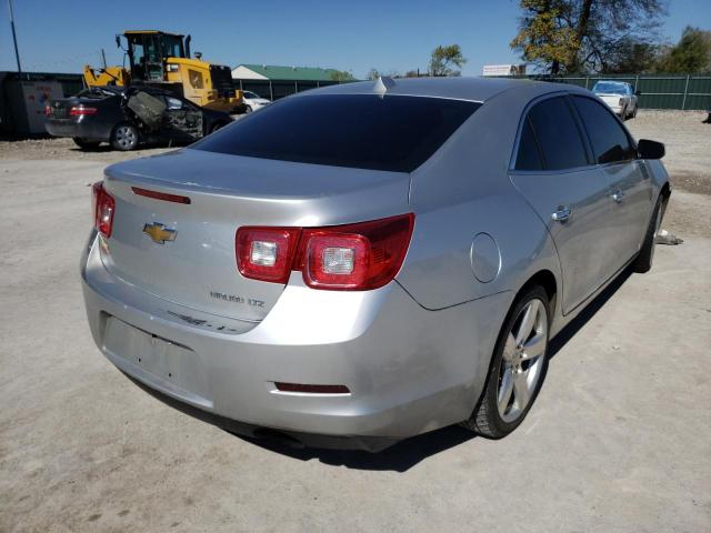 1G11J5SX3DF182894 - 2013 CHEVROLET MALIBU LTZ ვერცხლისფერი ფოტო 4