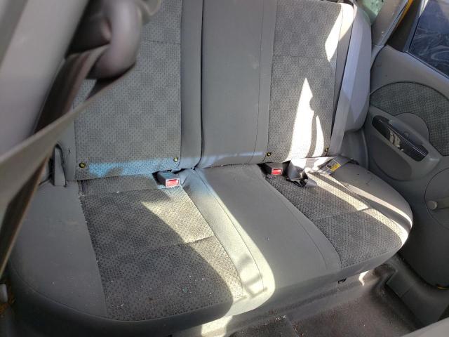 KL1TD62615B421685 - 2005 CHEVROLET AVEO BASE YELLOW photo 6