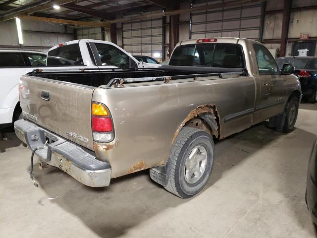 5TBKT44171S170549 - 2001 TOYOTA TUNDRA SR5 TAN photo 4