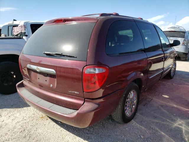 2C8GP64L42R797376 - 2002 CHRYSLER TOWN & COU MAROON photo 4