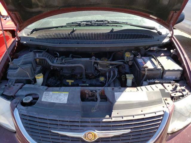 2C8GP64L42R797376 - 2002 CHRYSLER TOWN & COU MAROON photo 7