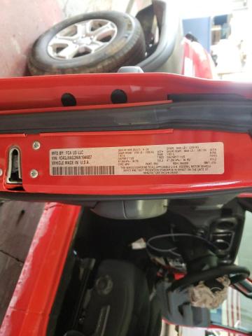 1C4GJXAG3NW194687 - 2022 JEEP WRANGLER S წითელი ფოტო 10