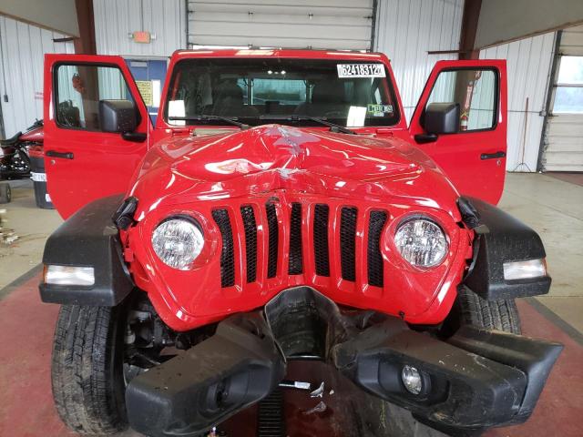 1C4GJXAG3NW194687 - 2022 JEEP WRANGLER S წითელი ფოტო 7