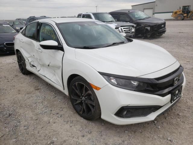 2HGFC2F87KH605160 - 2019 HONDA CIVIC SPOR WHITE photo 1