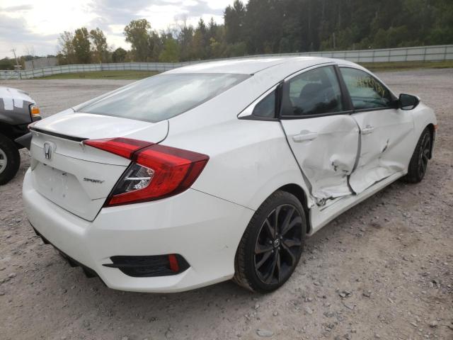 2HGFC2F87KH605160 - 2019 HONDA CIVIC SPOR WHITE photo 4