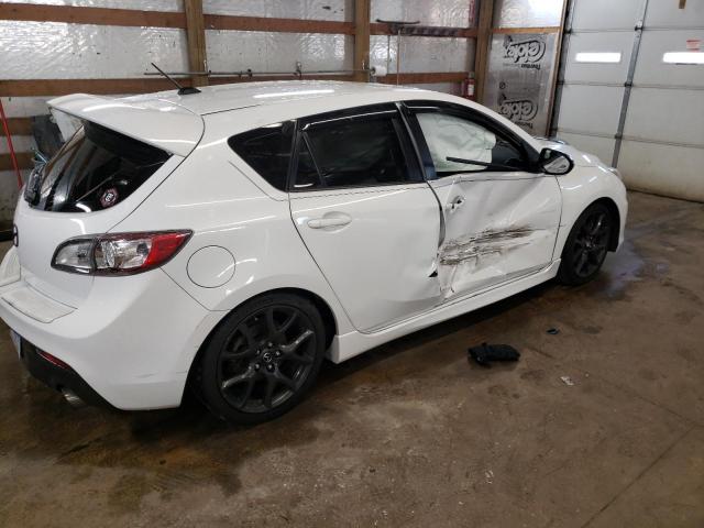 JM1BL1L31D1778478 - 2013 MAZDA SPEED 3 WHITE photo 4