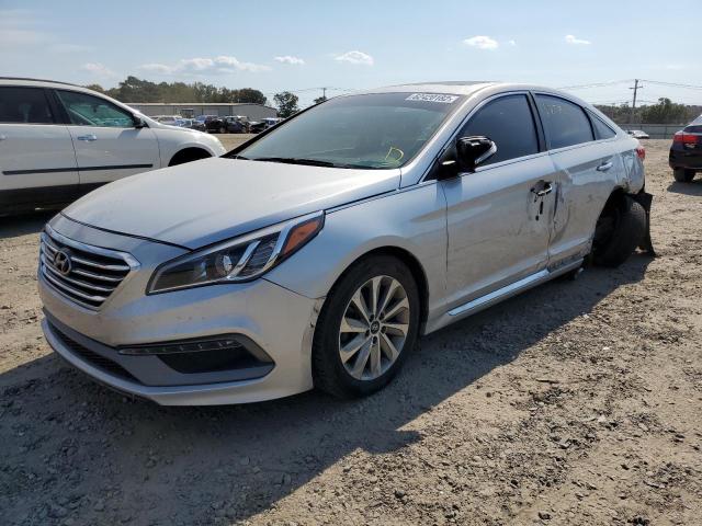 5NPE34AF3HH592578 - 2017 HYUNDAI SONATA SPO SILVER photo 2