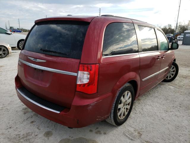 2C4RC1BG8DR708281 - 2013 CHRYSLER TOWN & COU BURGUNDY photo 4