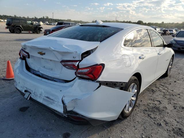 1G1ZD5ST5LF077389 - 2020 CHEVROLET MALIBU LT WHITE photo 4