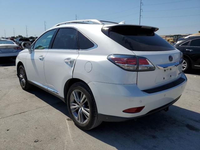 2T2ZB1BA4FC001269 - 2015 LEXUS RX 450H WHITE photo 3