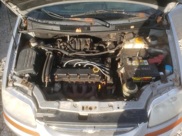 KL1TD66688B141499 - 2008 CHEVROLET AVEO BASE SILVER photo 7