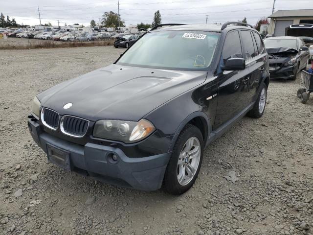 WBXPA93404WA63493 - 2004 BMW X3 BLACK photo 2