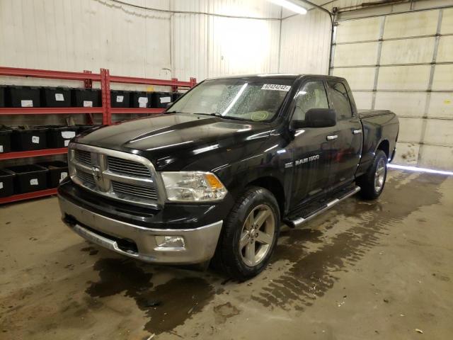 1C6RD7GT6CS305281 - 2012 DODGE RAM 1500 S BLACK photo 2