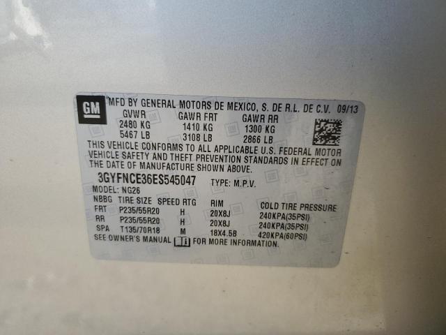 3GYFNCE36ES545047 - 2014 CADILLAC SRX PERFOR ბეჟი ფოტო 10