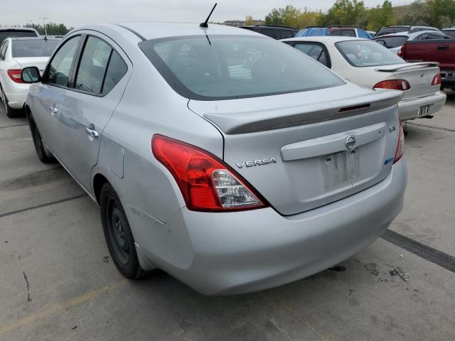 3N1CN7AP5EK449857 - 2014 NISSAN VERSA S SILVER photo 3