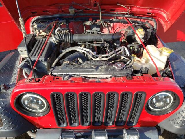 1J4FA39S93P358099 - 2003 JEEP WRANGLER C RED photo 7