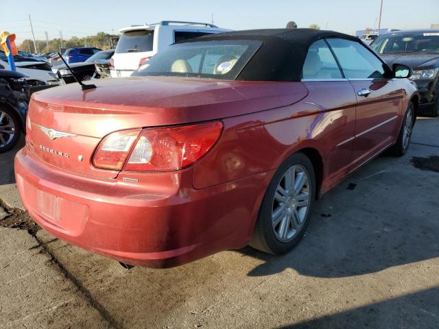 1C3LC65M78N100148 - 2008 CHRYSLER SEBRING LI RED photo 4