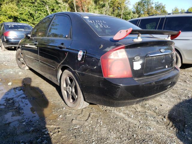 KNAFE121565280658 - 2006 KIA SPECTRA LX BLACK photo 3