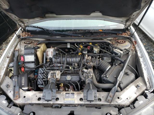 2G1WF55K529293704 - 2002 CHEVROLET IMPALA SILVER photo 7