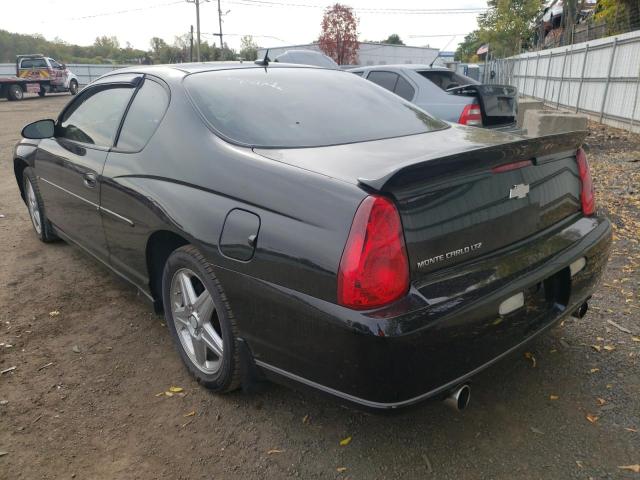 2G1WN151169427875 - 2006 CHEVROLET MONTE CARL BLACK photo 3