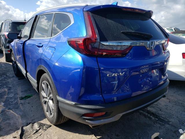 7FARW1H90LE013128 - 2020 HONDA CR-V TOURI BLUE photo 3