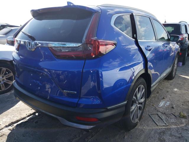 7FARW1H90LE013128 - 2020 HONDA CR-V TOURI BLUE photo 4