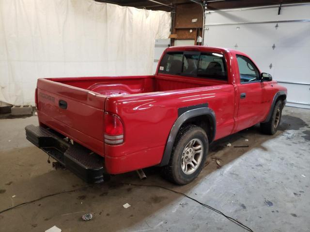 1B7FL16X02S557509 - 2002 DODGE DAKOTA BAS RED photo 4