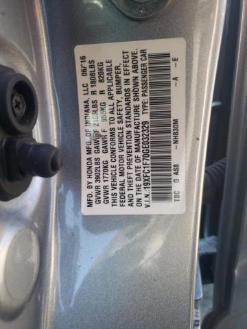 19XFC1F70GE032329 - 2016 HONDA CIVIC EXL Gümüş foto 10