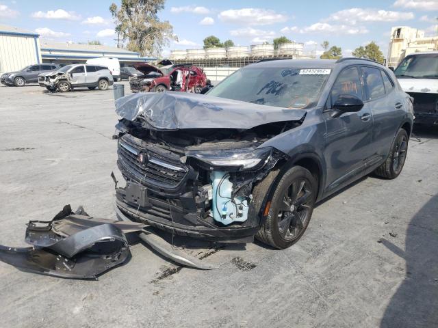 LRBFZNR47MD056162 - 2021 BUICK ENVISION E GRAY photo 2