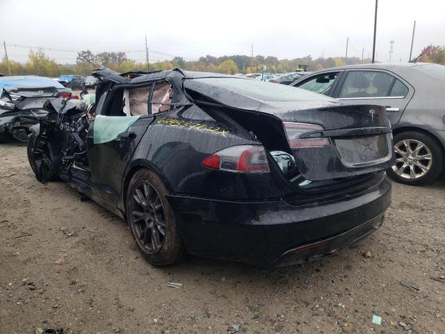 5YJSA1E57MF455547 - 2021 TESLA MODEL S Negro foto 3