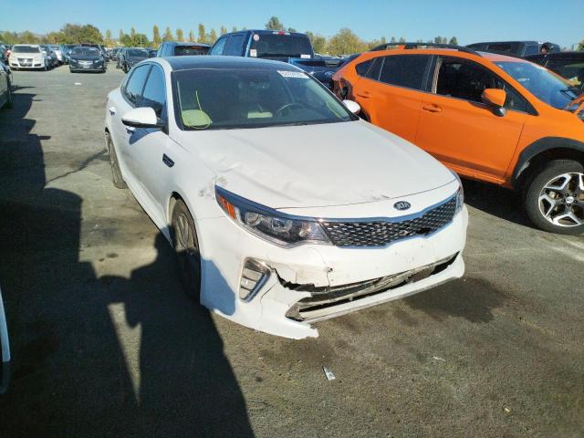 5XXGU4L35JG225434 - 2018 KIA OPTIMA EX WHITE photo 1