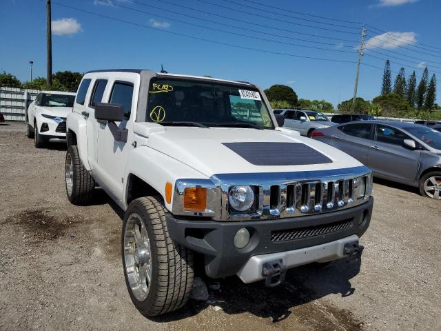 5GTEN13E088109892 - 2008 HUMMER H3 WHITE photo 1