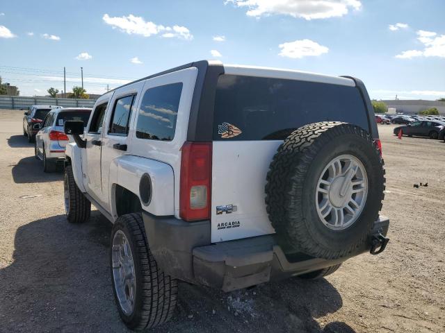 5GTEN13E088109892 - 2008 HUMMER H3 WHITE photo 3