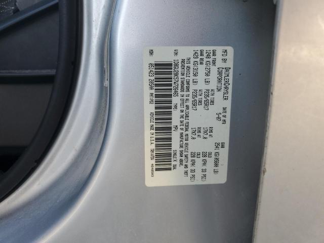 1D8GU28K57W726465 - 2007 DODGE NITRO SXT GRAY photo 10