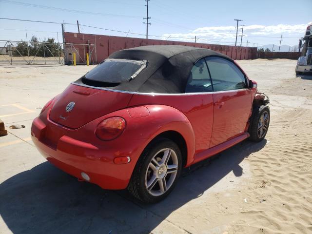 3VWCD21Y94M303604 - 2004 VOLKSWAGEN NEW BEETLE 红色 照片 4