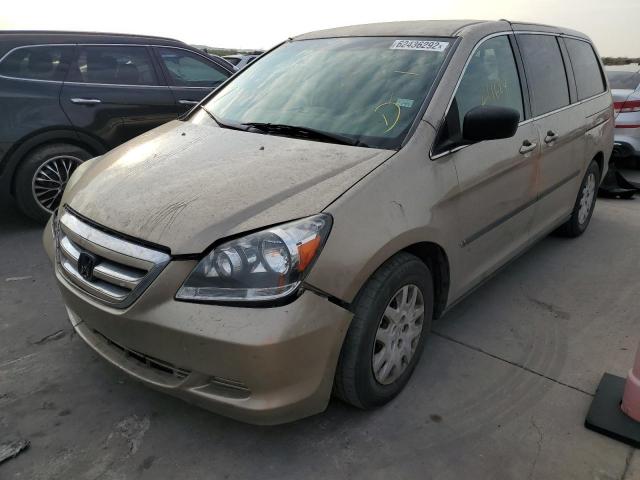 5FNRL382X5B089736 - 2005 HONDA ODYSSEY LX TAN photo 2