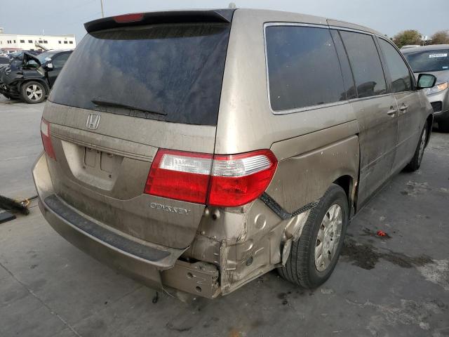 5FNRL382X5B089736 - 2005 HONDA ODYSSEY LX TAN photo 4