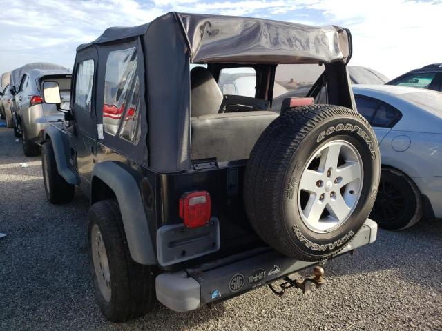 1J4FA29PXYP706683 - 2000 JEEP WRANGLER BLACK photo 3